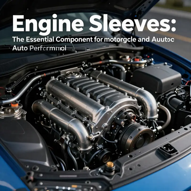 Close-up of an engine displaying precise engine sleeves that enhance performance.