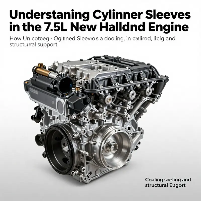 Different types of cylinder sleeves used in the 7.5L New Holland engine.