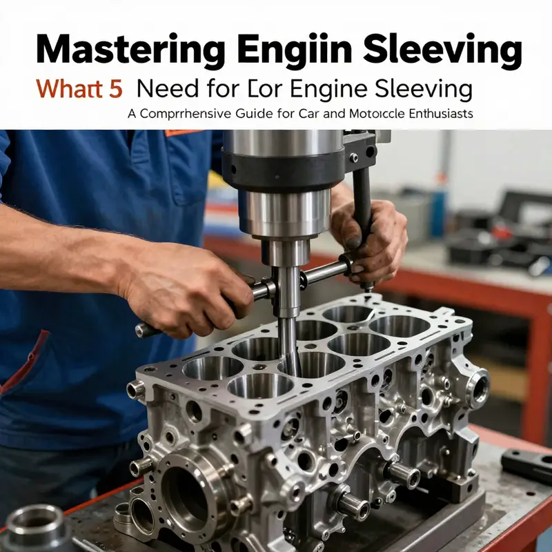 Measuring cylinder wear with precision tools to determine the need for engine sleeving.