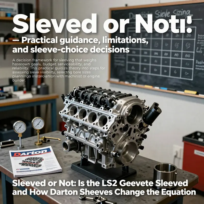 Stock LS2 block design with integral cylinder walls and implications for sleeving.