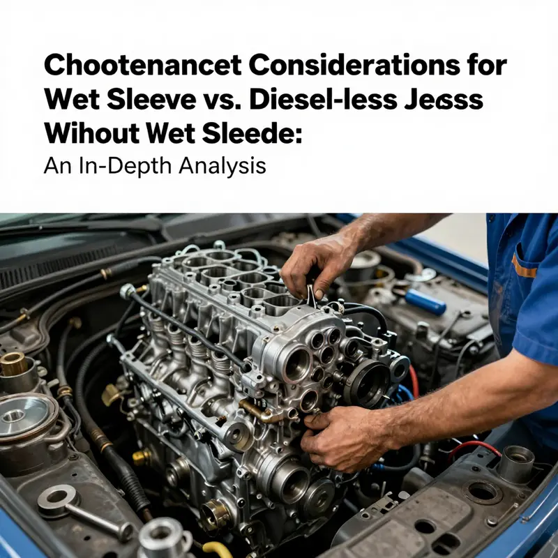 Visual comparison showing the technical differences between wet sleeve and dry sleeve cylinder designs.