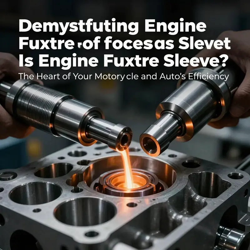 Cross-section of an engine cylinder sleeve illustrating its critical role in engine operation.