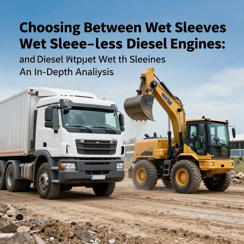 Visual comparison showing the technical differences between wet sleeve and dry sleeve cylinder designs.