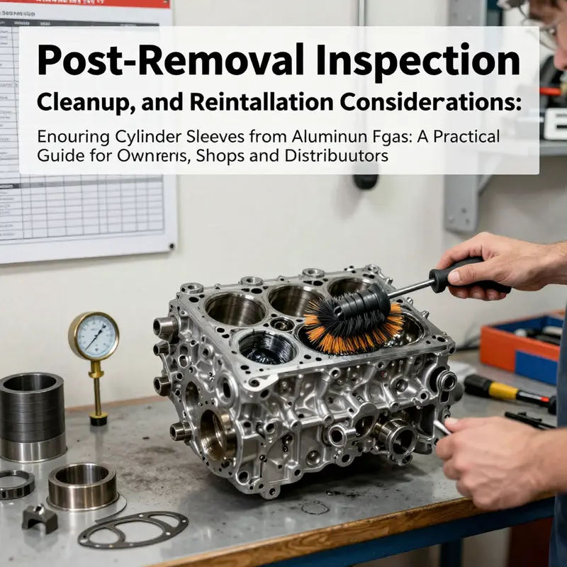 Safety-first preparation sets the stage for successful sleeve removal in aluminum engines.