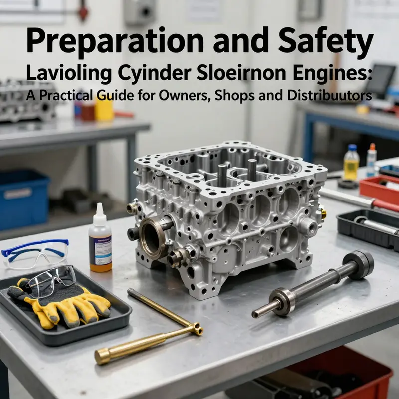 Safety-first preparation sets the stage for successful sleeve removal in aluminum engines.