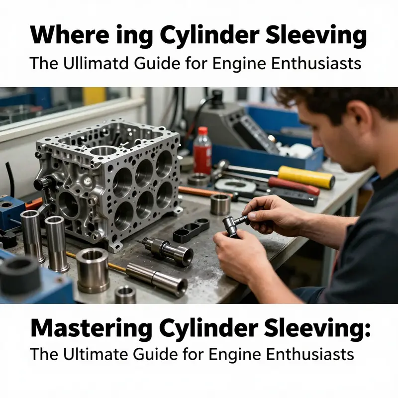 Inside a specialized engine rebuilding shop, where expert technicians perform cylinder sleeving with precision.