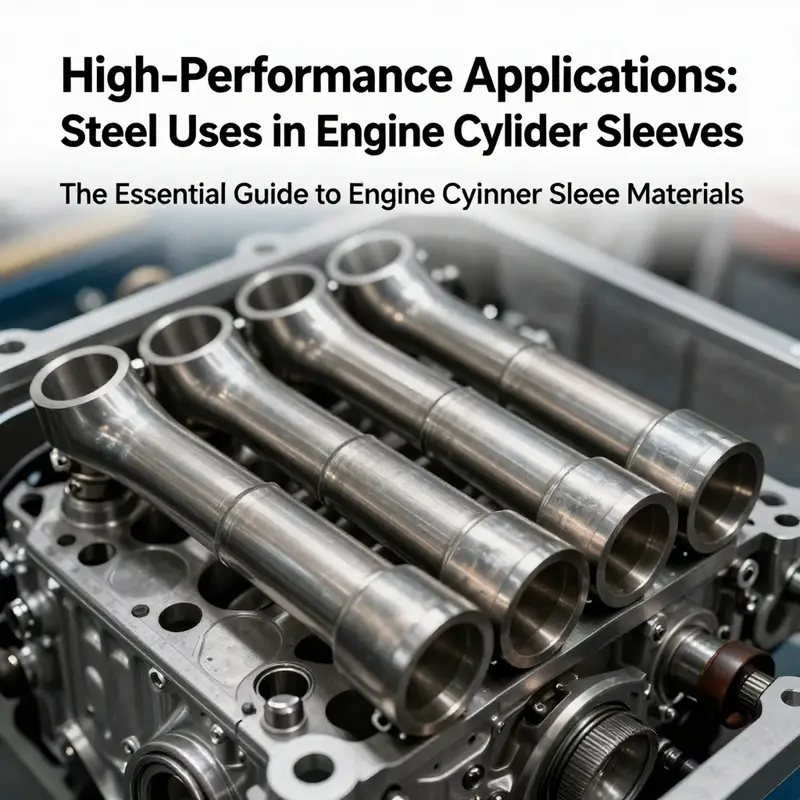 A display of different cast iron cylinder sleeves commonly used in engine manufacturing.