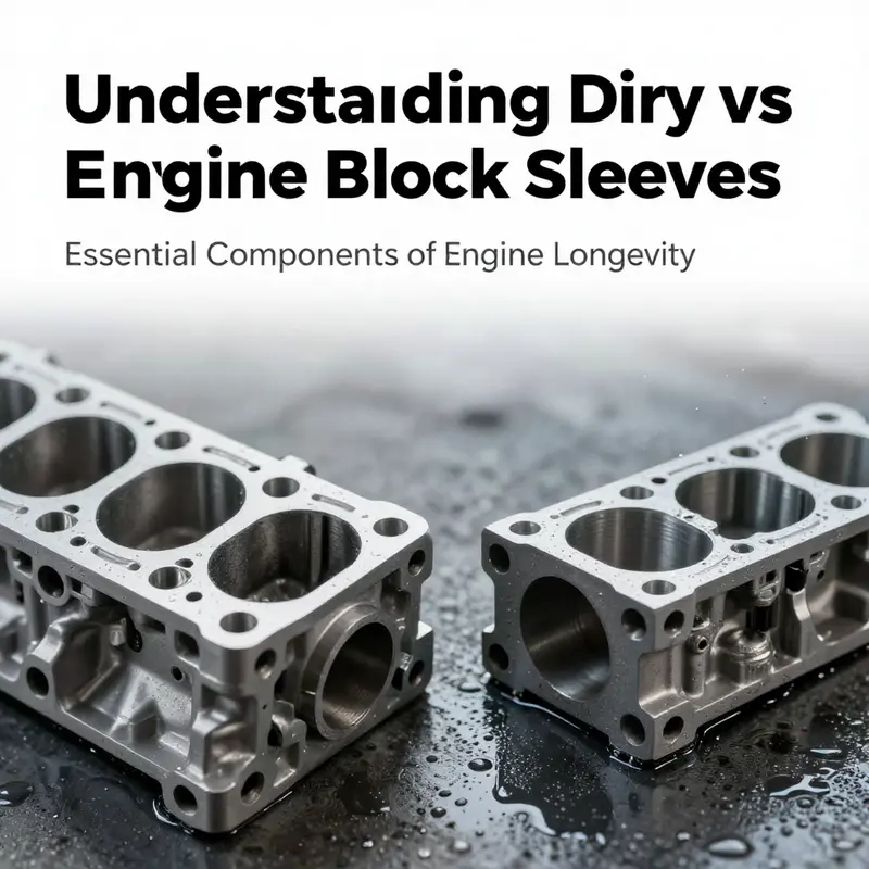 Comparison of Dry and Wet Engine Block Sleeves: Understanding their unique structures.