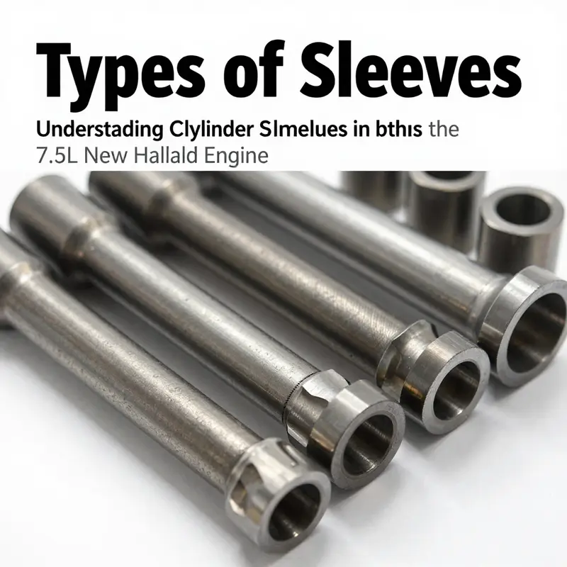 Different types of cylinder sleeves used in the 7.5L New Holland engine.