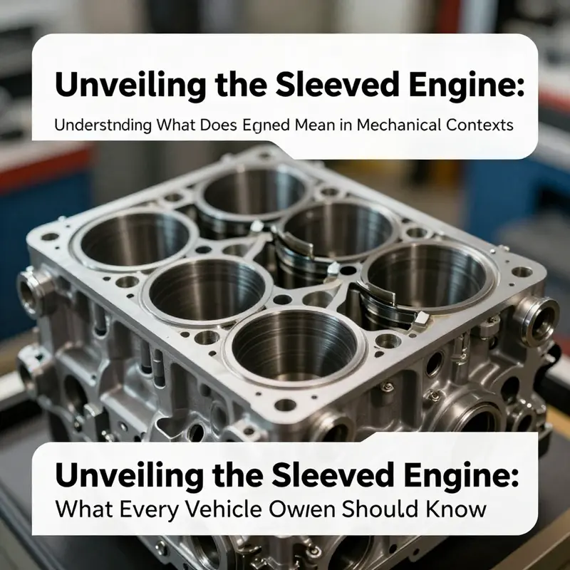 Detailed view of an engine block featuring cylinder sleeves, illustrating their role in engine mechanics.