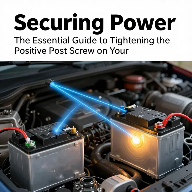 A mechanic carefully adjusting the torque setting on a car battery’s positive terminal.