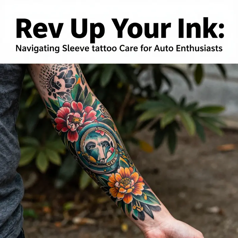 Immediate aftercare is crucial for the vibrant healing of your sleeve tattoo.