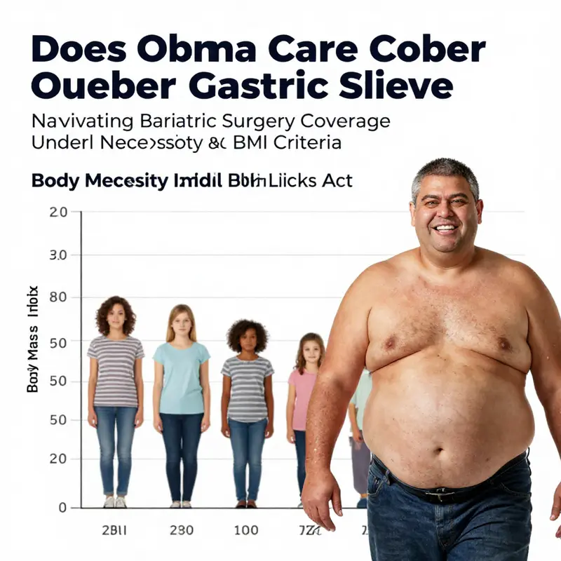 Infographic illustrating the Essential Health Benefits of the ACA, focusing on bariatric surgery coverage.