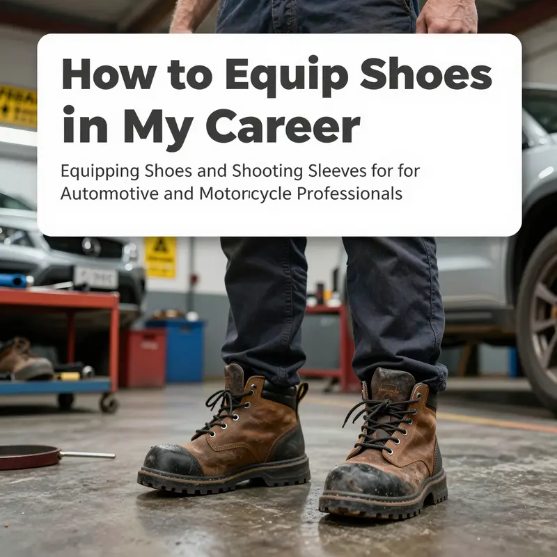 Certified steel-toe work boots designed for automotive technicians provide essential protection and comfort during long shifts.