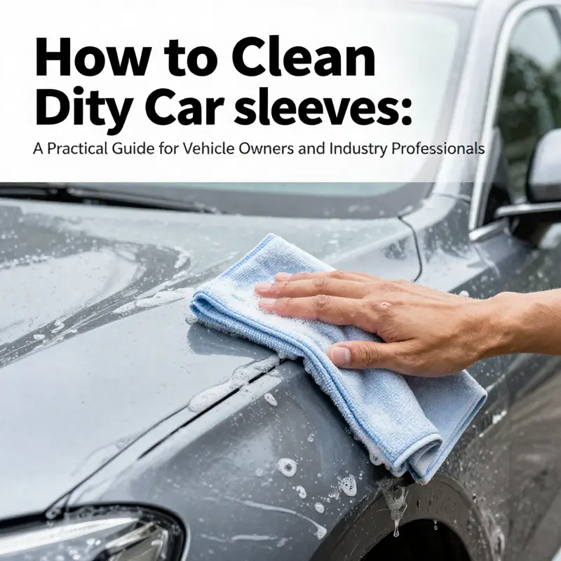 Diverse car sleeves displayed to illustrate material types and dirt levels before cleaning begins.