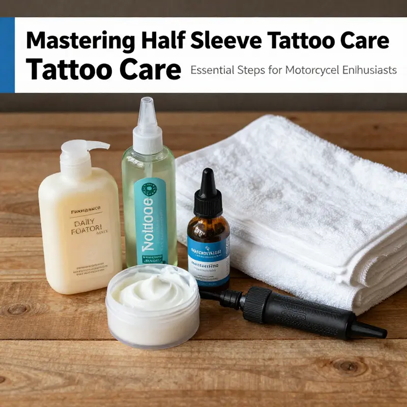 Essential aftercare immediately following a tattoo, highlighting protective wrapping and vibrant ink.