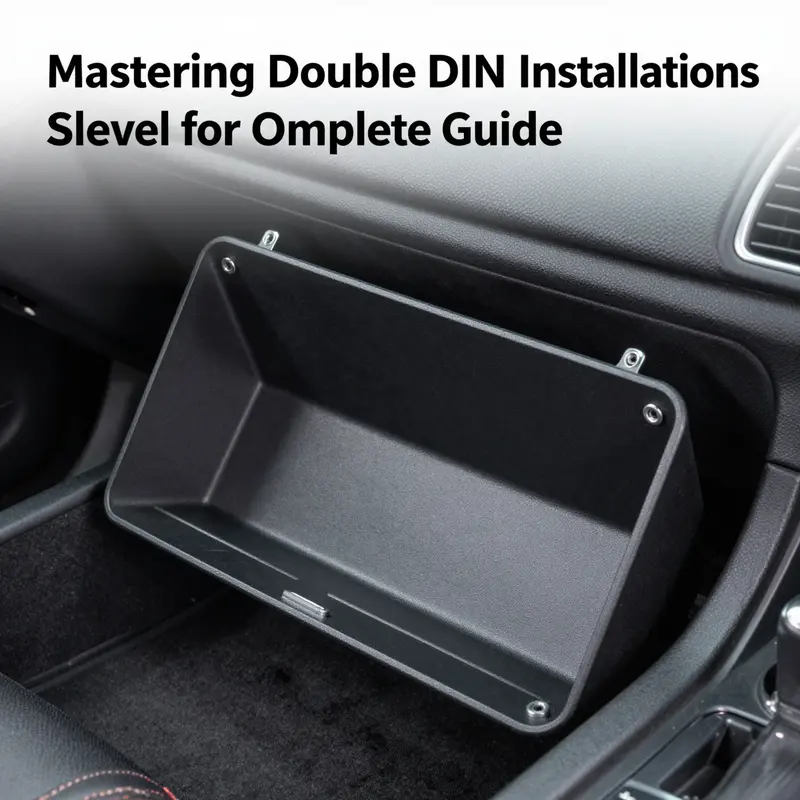 Technician removing the bezel to access the stereo for installation.