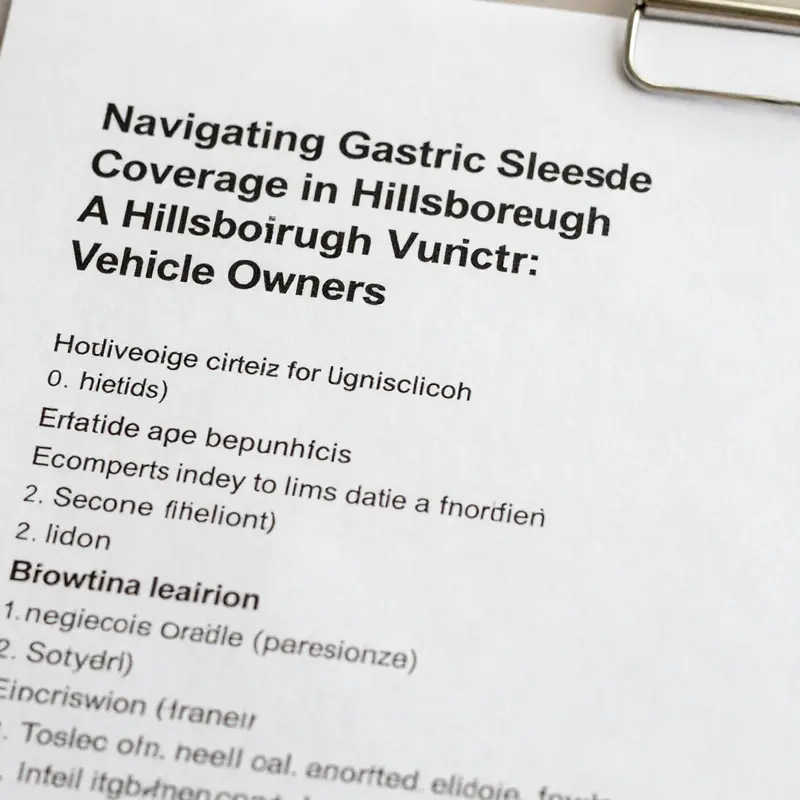 Coverage criteria for gastric sleeve surgery outlined in a clear medical form.