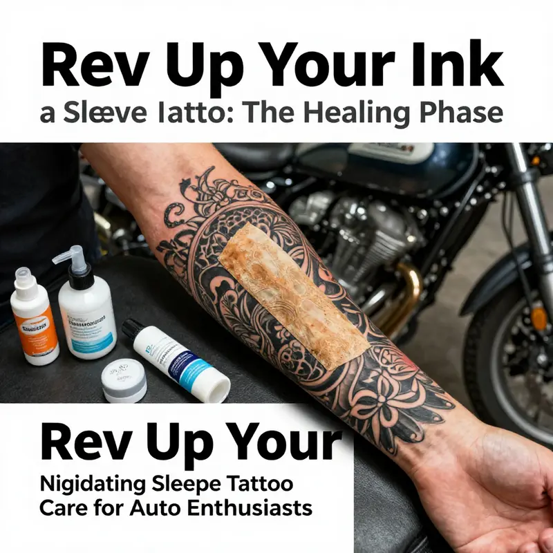 Immediate aftercare is crucial for the vibrant healing of your sleeve tattoo.