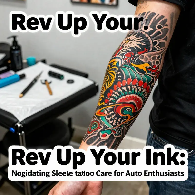 Immediate aftercare is crucial for the vibrant healing of your sleeve tattoo.