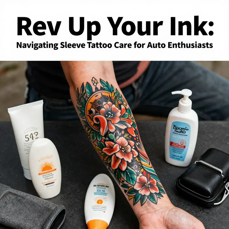 Immediate aftercare is crucial for the vibrant healing of your sleeve tattoo.