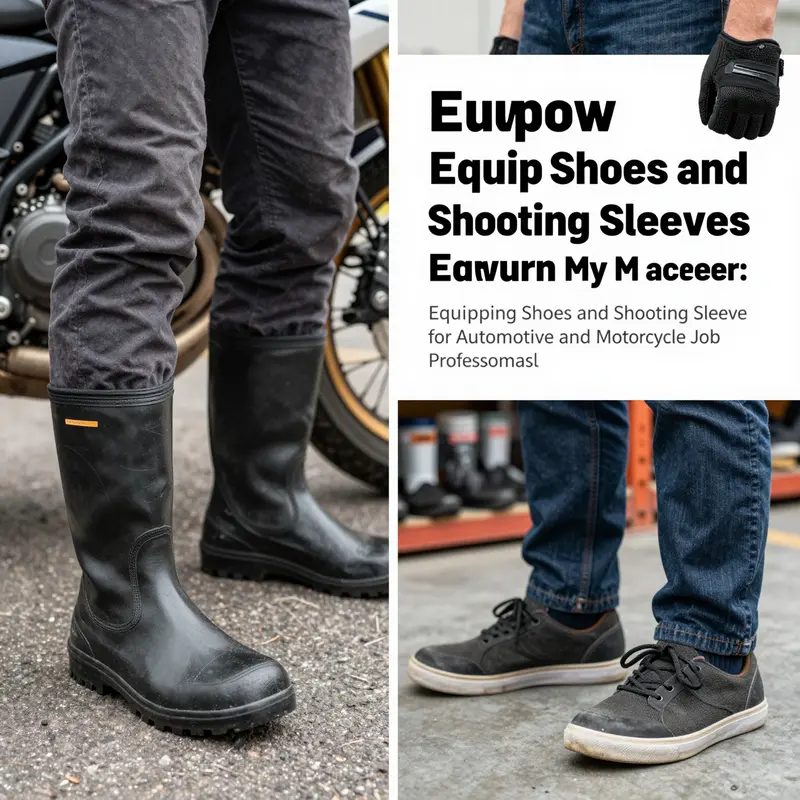 Certified steel-toe work boots designed for automotive technicians provide essential protection and comfort during long shifts.