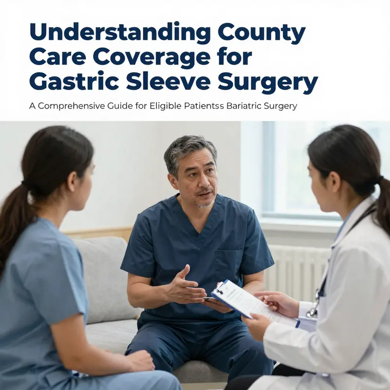 A scene illustrating a healthcare provider and patient in discussion about gastric sleeve surgery.