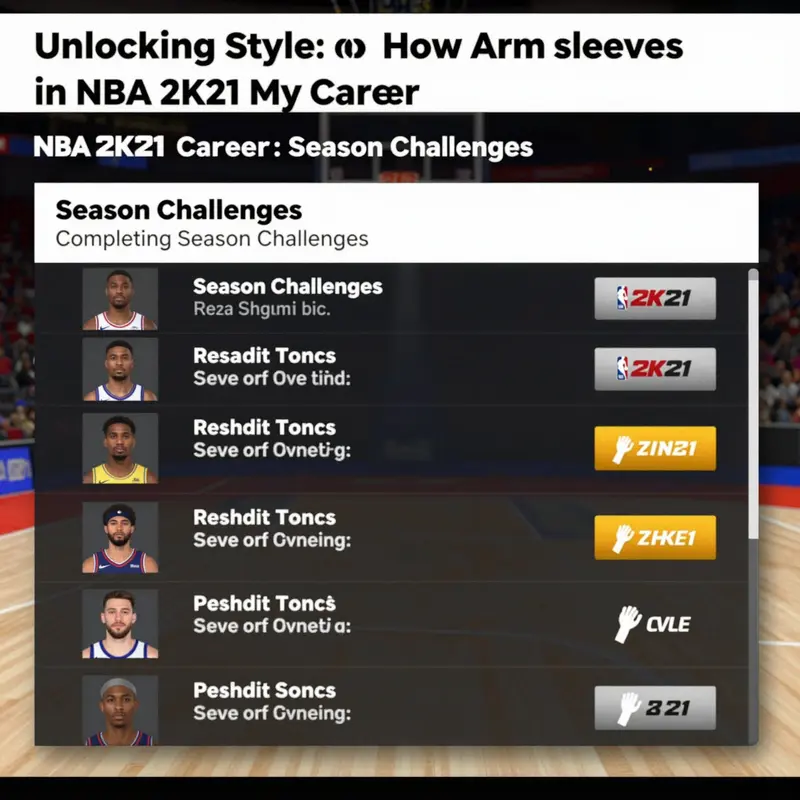 Completing Season Challenges is a direct way to earn stylish arm sleeves in NBA 2K21.