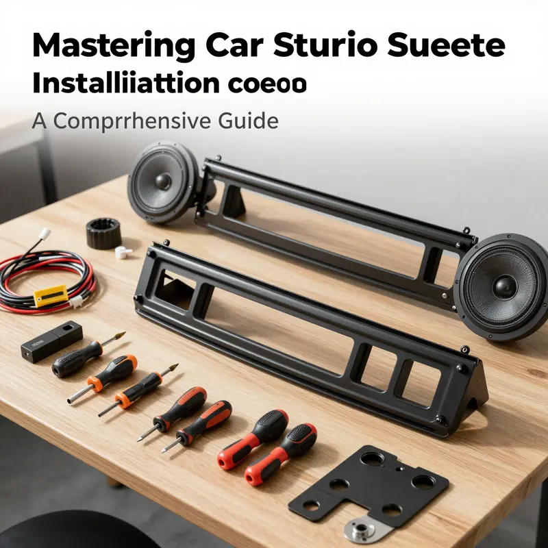 Preparation is key for a successful car stereo sleeve installation. Essential tools and components laid out for easy access.