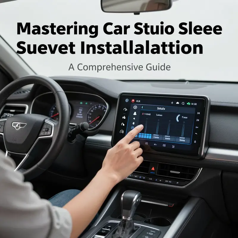 Preparation is key for a successful car stereo sleeve installation. Essential tools and components laid out for easy access.