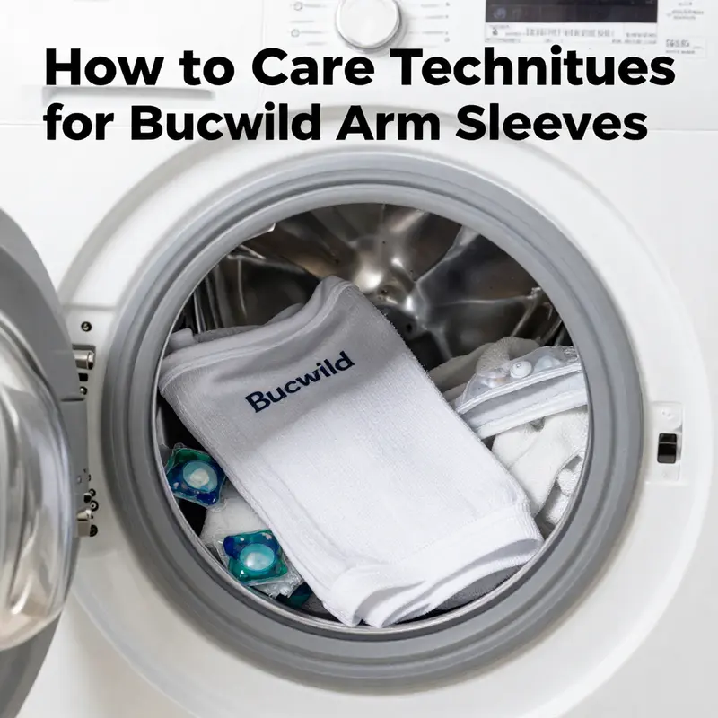 Washing Bucwild arm sleeves with care for optimal performance.