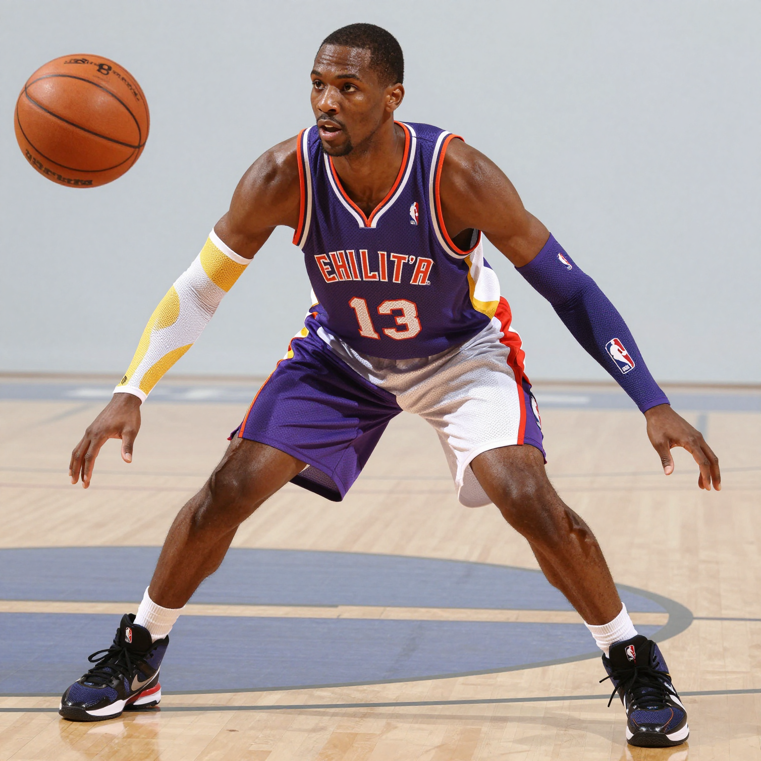 NBA 2K13 character wearing sleeves