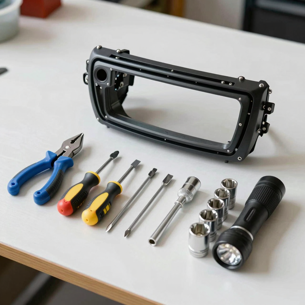 Tools for Removing Car Stereo Mounting Sleeve