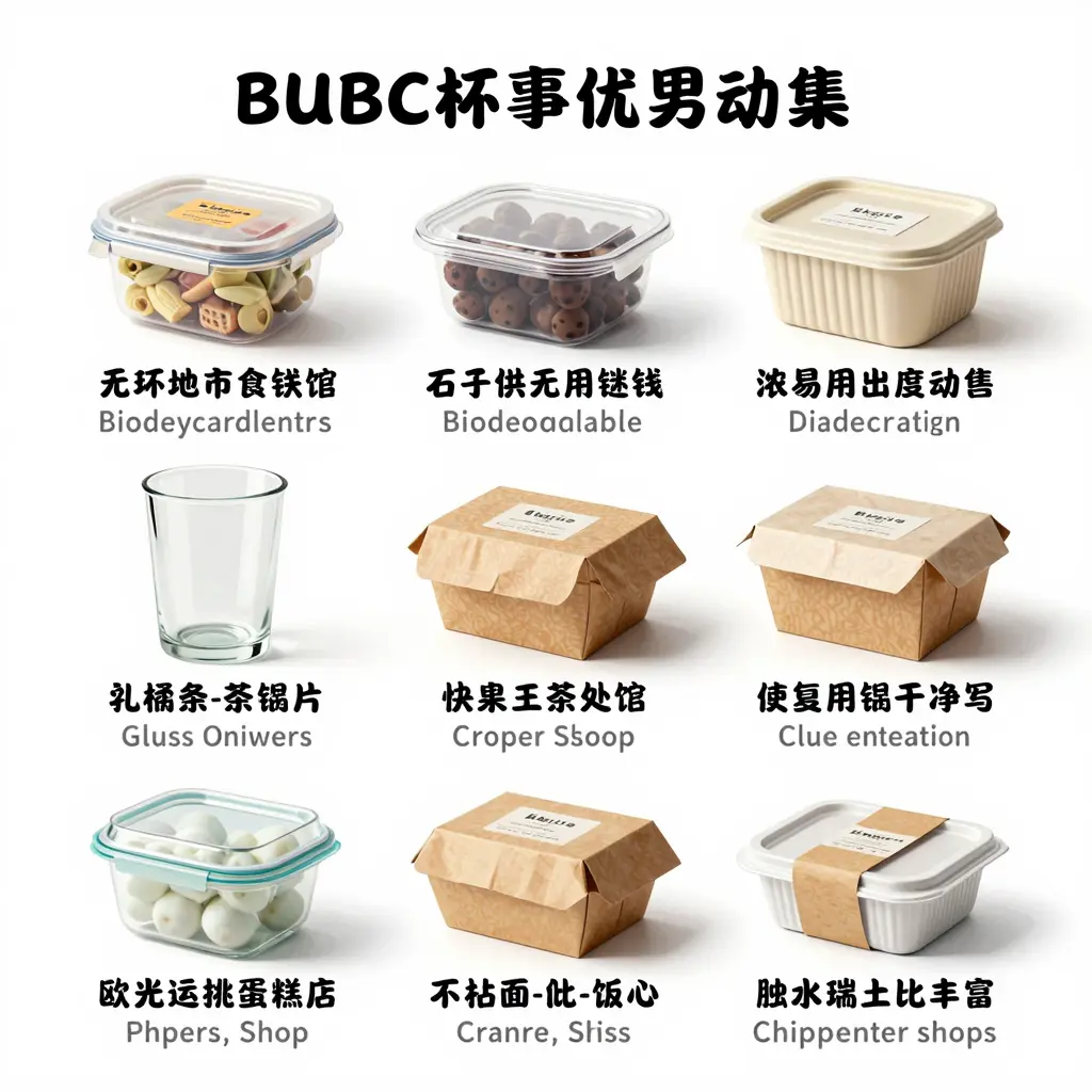 Infographic of Food Containers