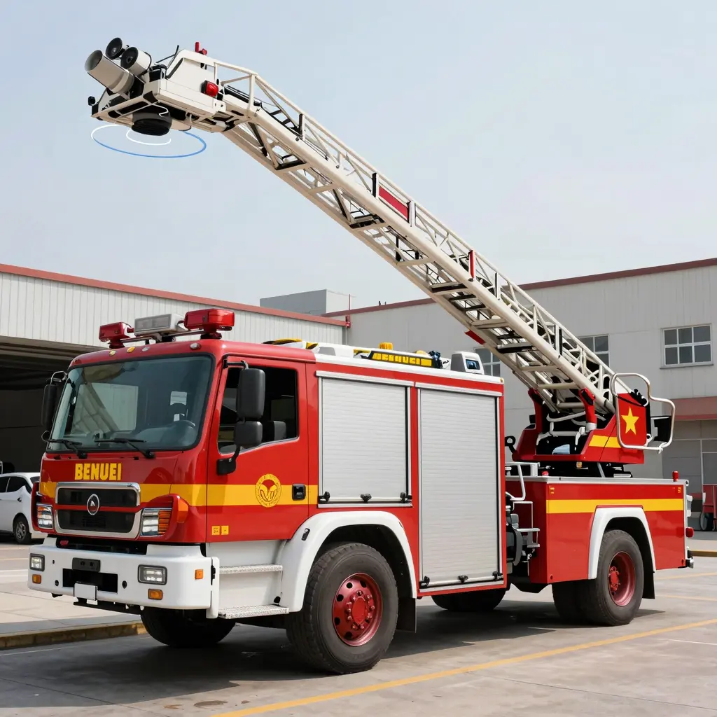 Fire Ladder Truck Maneuverability