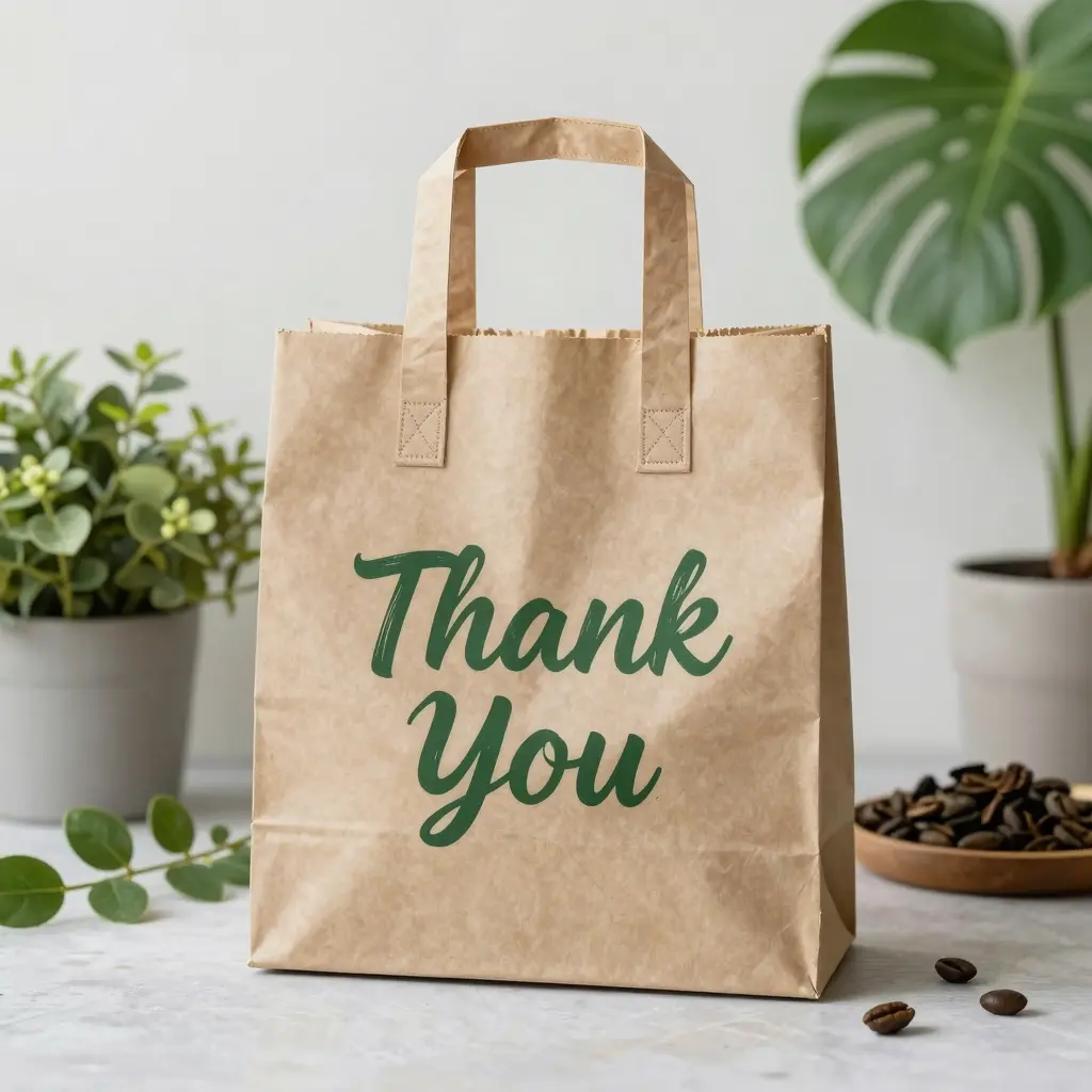 Eco-Friendly Thank You Takeout Bag