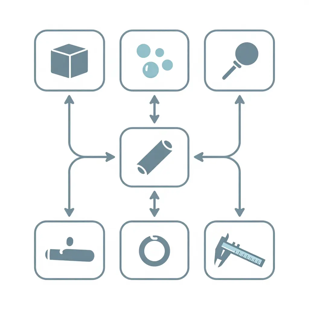 Minimalist flowchart of the engine sleeving workflow, showing block preparation, cleaning, boring, honing, sleeve fitting, sealing and final measurement as connected steps.